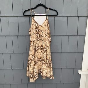 VINTAGE Y2K Snake Print Dress